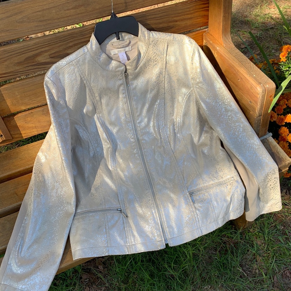 Chico’s Snake Print Jacket